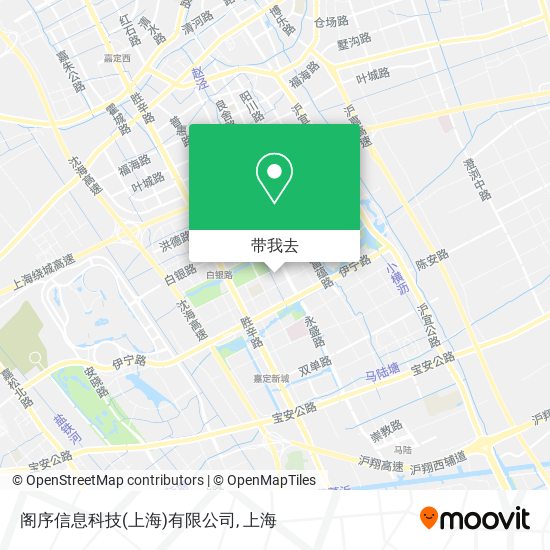 阁序信息科技(上海)有限公司地图
