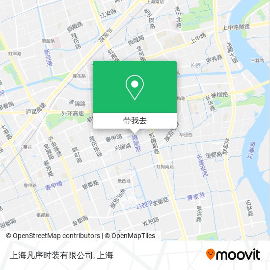 上海凡序时装有限公司地图