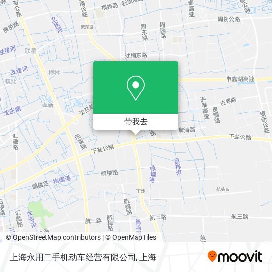 上海永用二手机动车经营有限公司地图