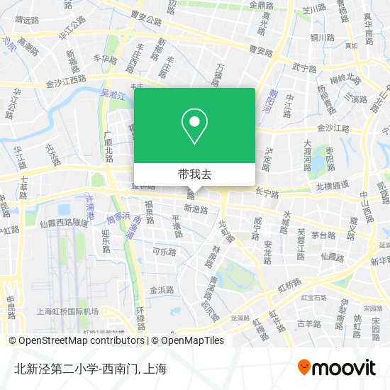 北新泾第二小学-西南门地图