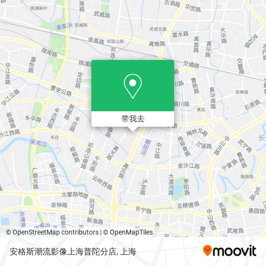 安格斯潮流影像上海普陀分店地图