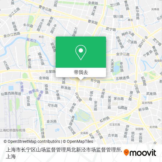 上海市长宁区山场监督管理局北新泾市场监督管理所地图