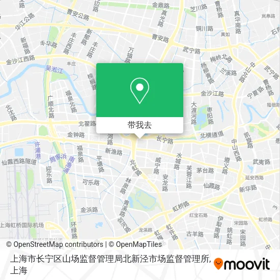 上海市长宁区山场监督管理局北新泾市场监督管理所地图