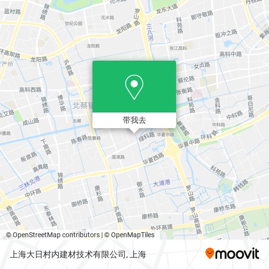 上海大日村内建材技术有限公司地图