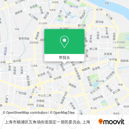 上海市杨浦区五角场街道国定一居民委员会地图