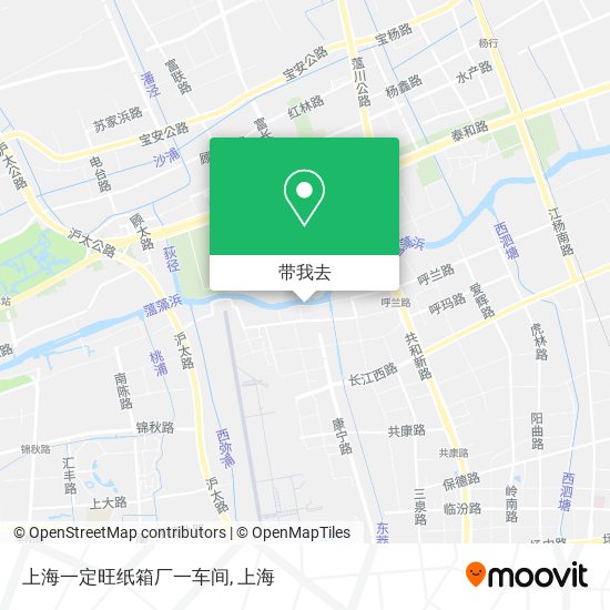 上海一定旺纸箱厂一车间地图