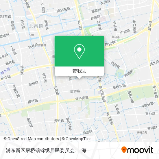 浦东新区康桥镇锦绣居民委员会地图