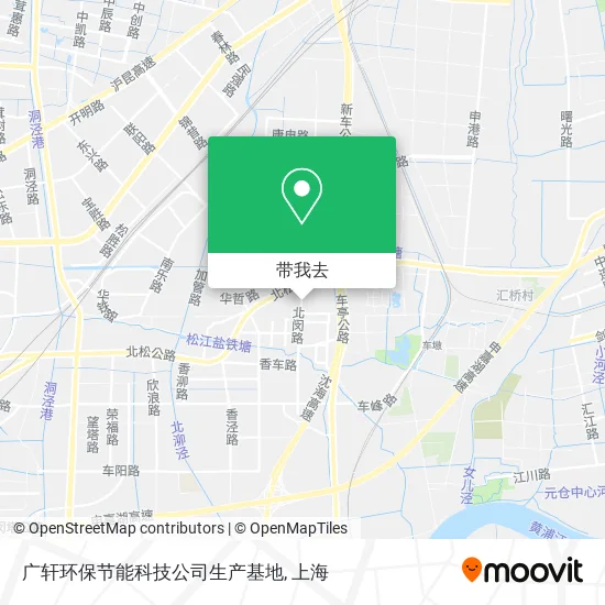 广轩环保节能科技公司生产基地地图