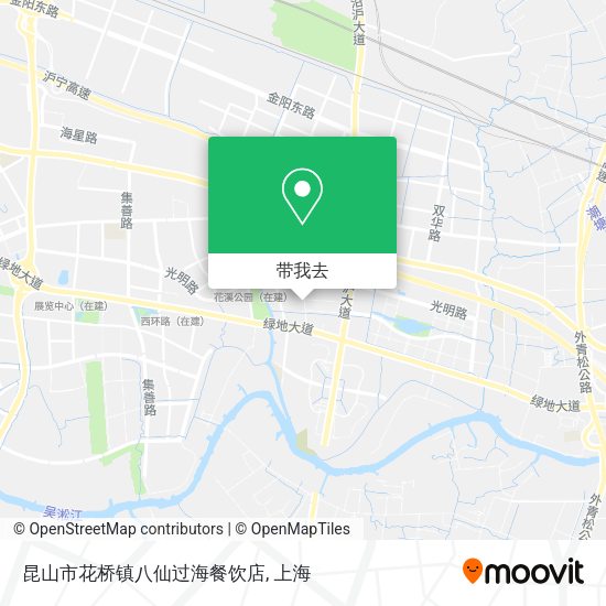 昆山市花桥镇八仙过海餐饮店地图