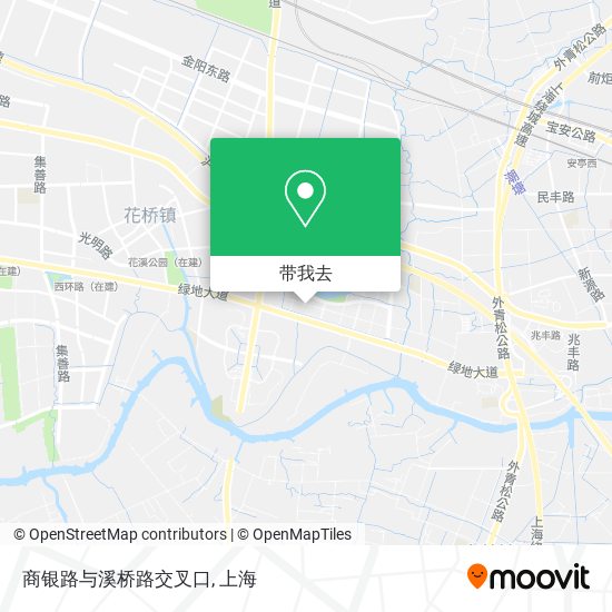商银路与溪桥路交叉口地图