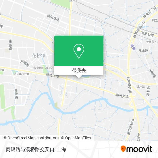 商银路与溪桥路交叉口地图