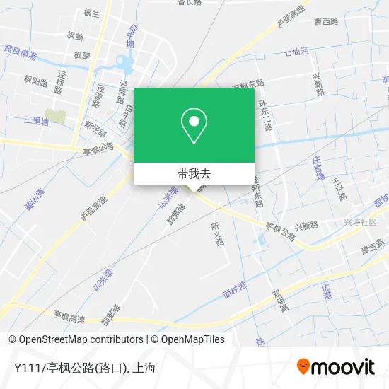 Y111/亭枫公路(路口)地图