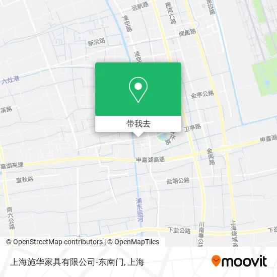 上海施华家具有限公司-东南门地图