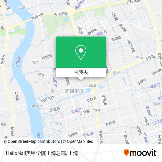 HelloNail美甲学院上海总部地图