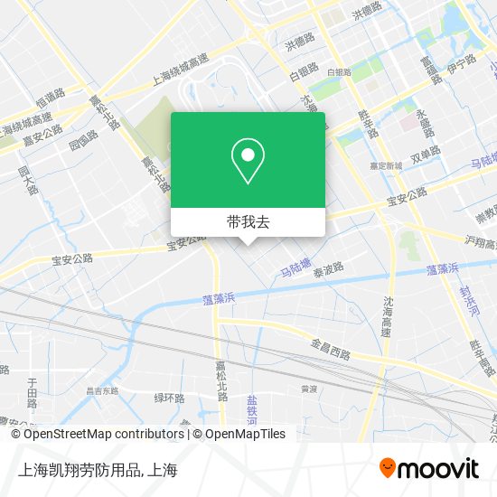 上海凯翔劳防用品地图