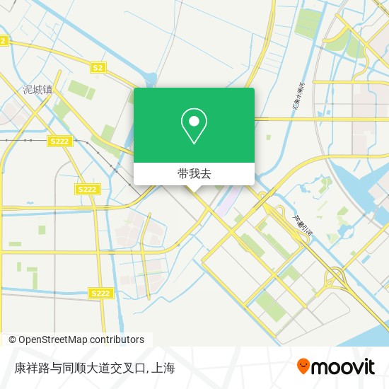 康祥路与同顺大道交叉口地图