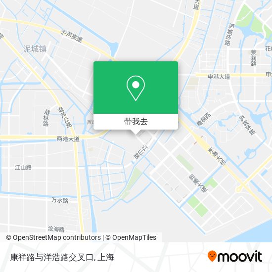 康祥路与洋浩路交叉口地图