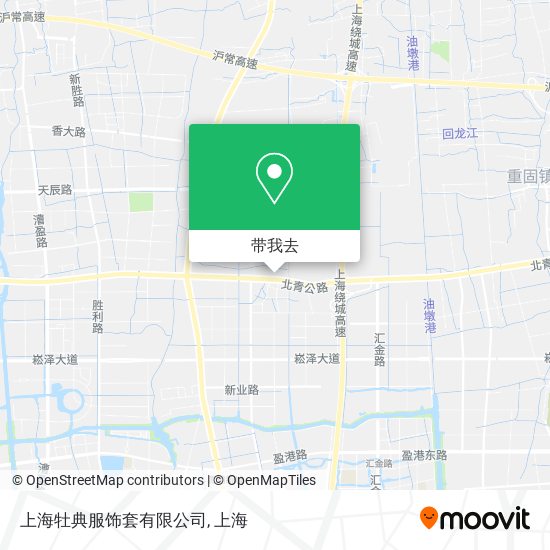 上海牡典服饰套有限公司地图