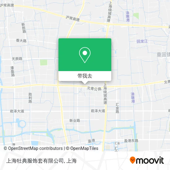 上海牡典服饰套有限公司地图