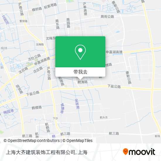 上海大齐建筑装饰工程有限公司地图