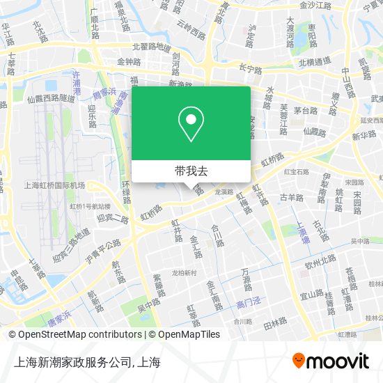 上海新潮家政服务公司地图