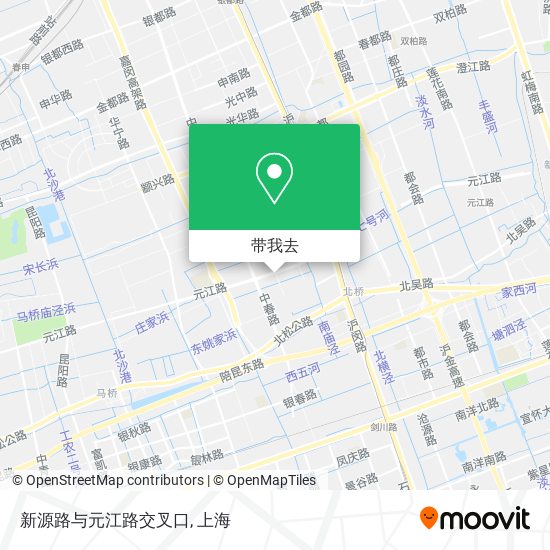 新源路与元江路交叉口地图