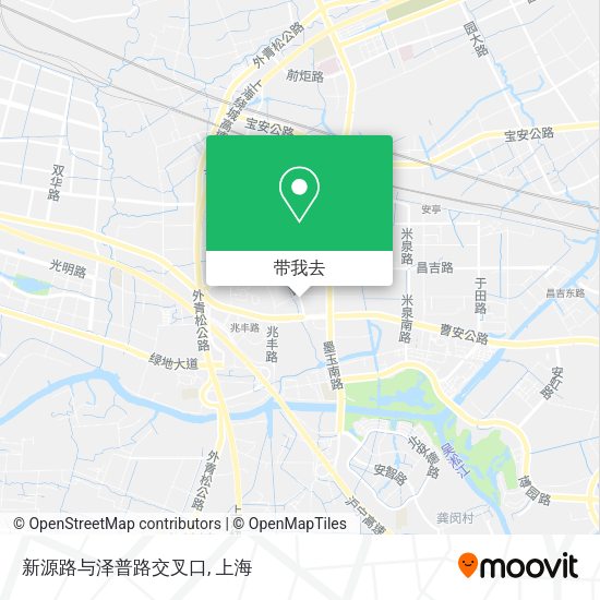 新源路与泽普路交叉口地图
