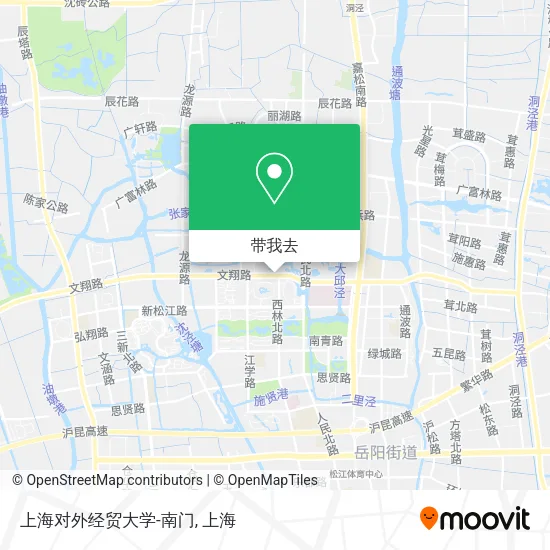 上海对外经贸大学-南门地图