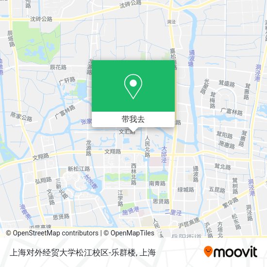 上海对外经贸大学松江校区-乐群楼地图
