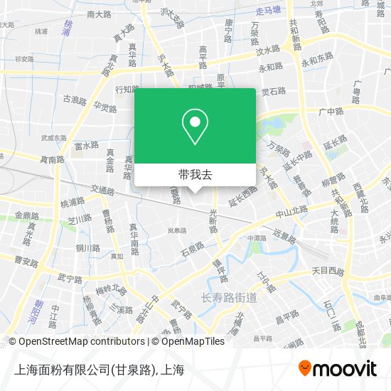 上海面粉有限公司(甘泉路)地图