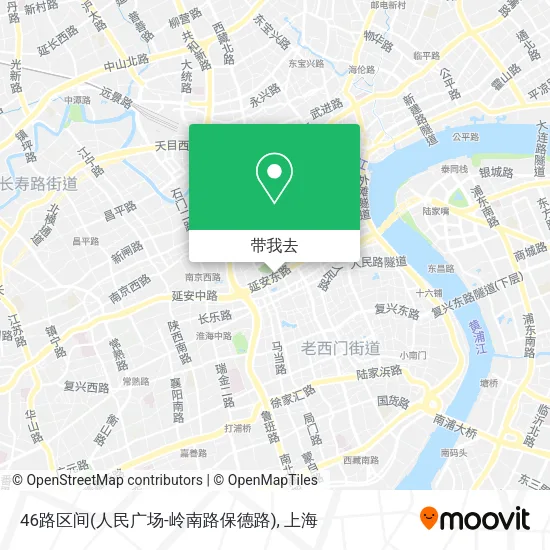 46路区间(人民广场-岭南路保德路)地图