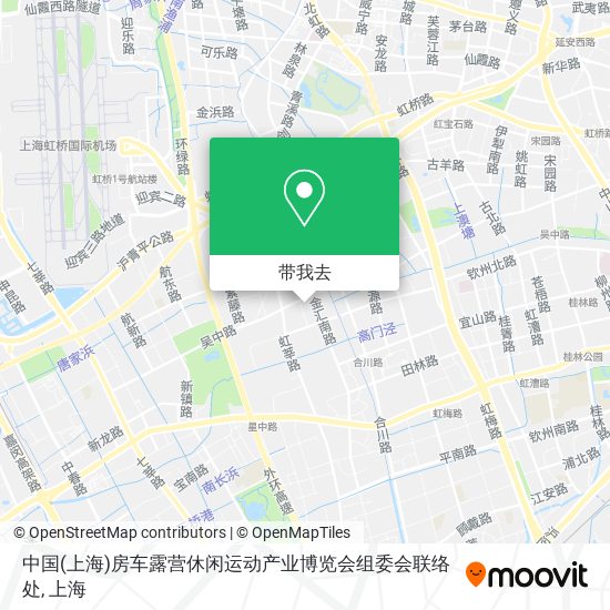 中国(上海)房车露营休闲运动产业博览会组委会联络处地图