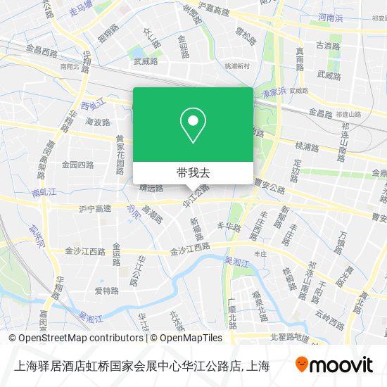 上海驿居酒店虹桥国家会展中心华江公路店地图