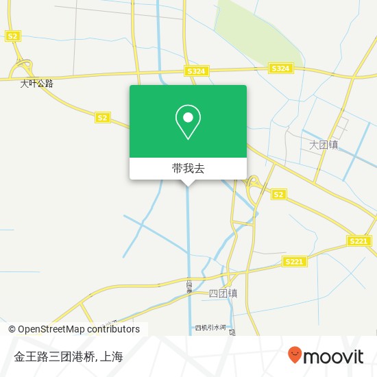 金王路三团港桥地图