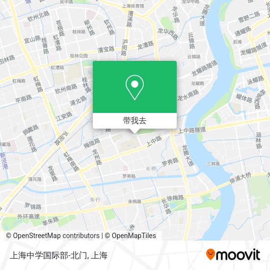上海中学国际部-北门地图