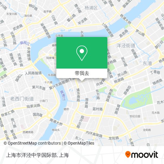 上海市洋泾中学国际部地图