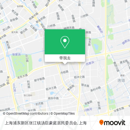 上海浦东新区张江镇汤臣豪庭居民委员会地图