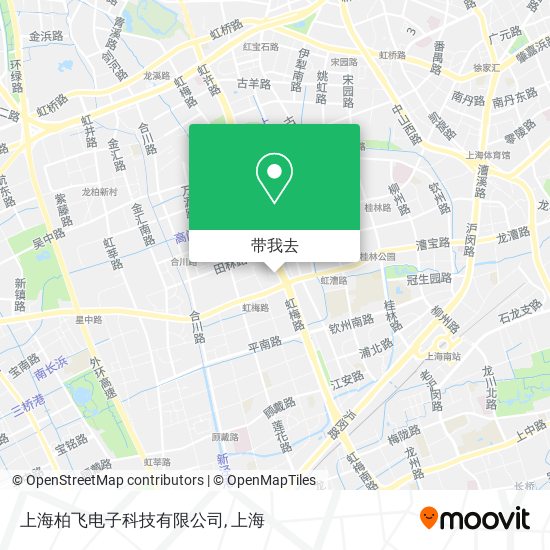 上海柏飞电子科技有限公司地图