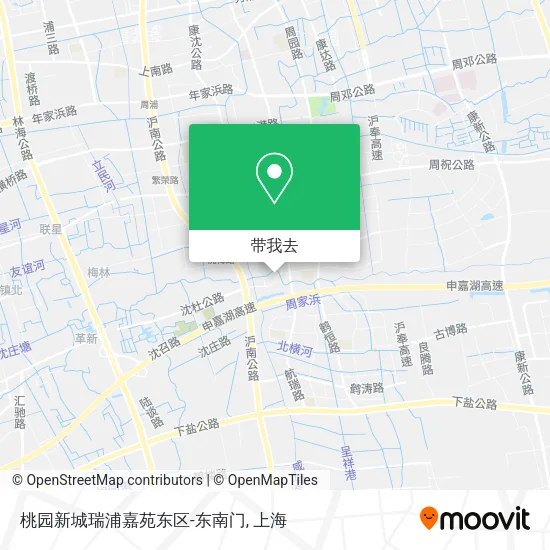桃园新城瑞浦嘉苑东区-东南门地图
