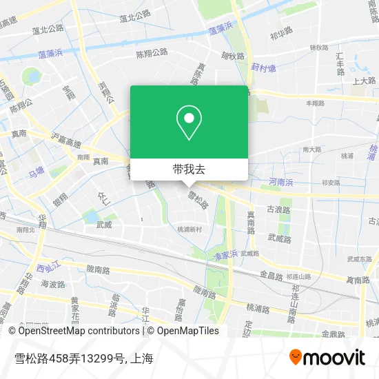 雪松路458弄13299号地图