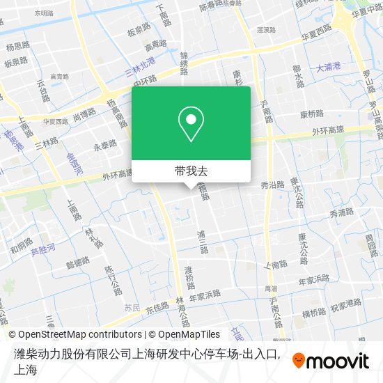 潍柴动力股份有限公司上海研发中心停车场-出入口地图