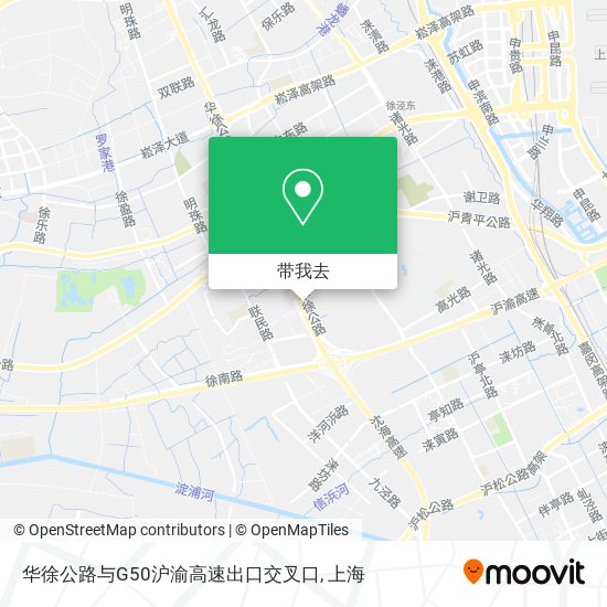华徐公路与G50沪渝高速出口交叉口地图