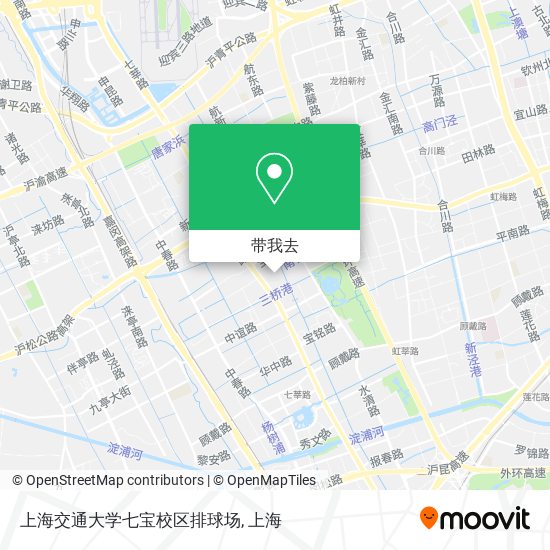 上海交通大学七宝校区排球场地图