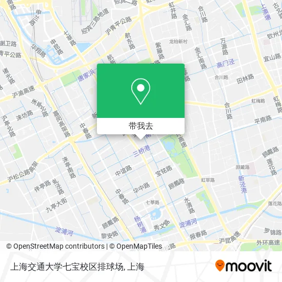 上海交通大学七宝校区排球场地图