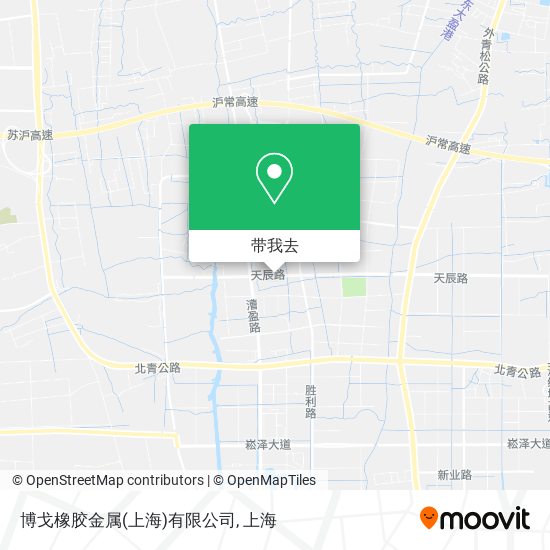 博戈橡胶金属(上海)有限公司地图