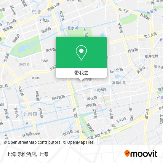 上海博雅酒店地图