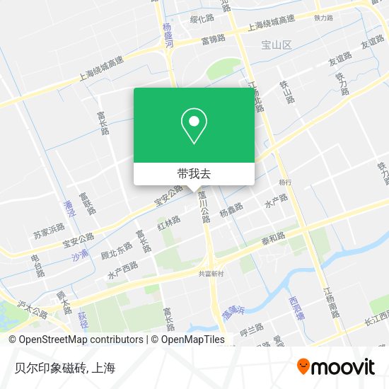 贝尔印象磁砖地图