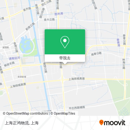 上海正鸿物流地图