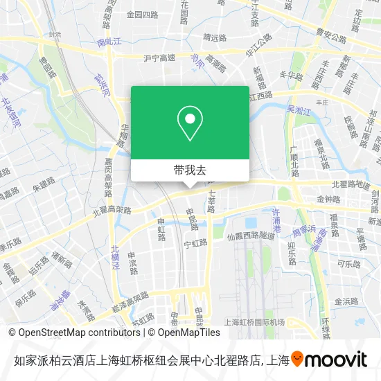 如家派柏云酒店上海虹桥枢纽会展中心北翟路店地图