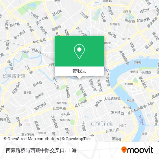 西藏路桥与西藏中路交叉口地图